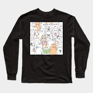 Doodle Cats Long Sleeve T-Shirt